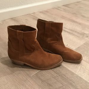 Sam Edelman Tan Myron Suede Booties